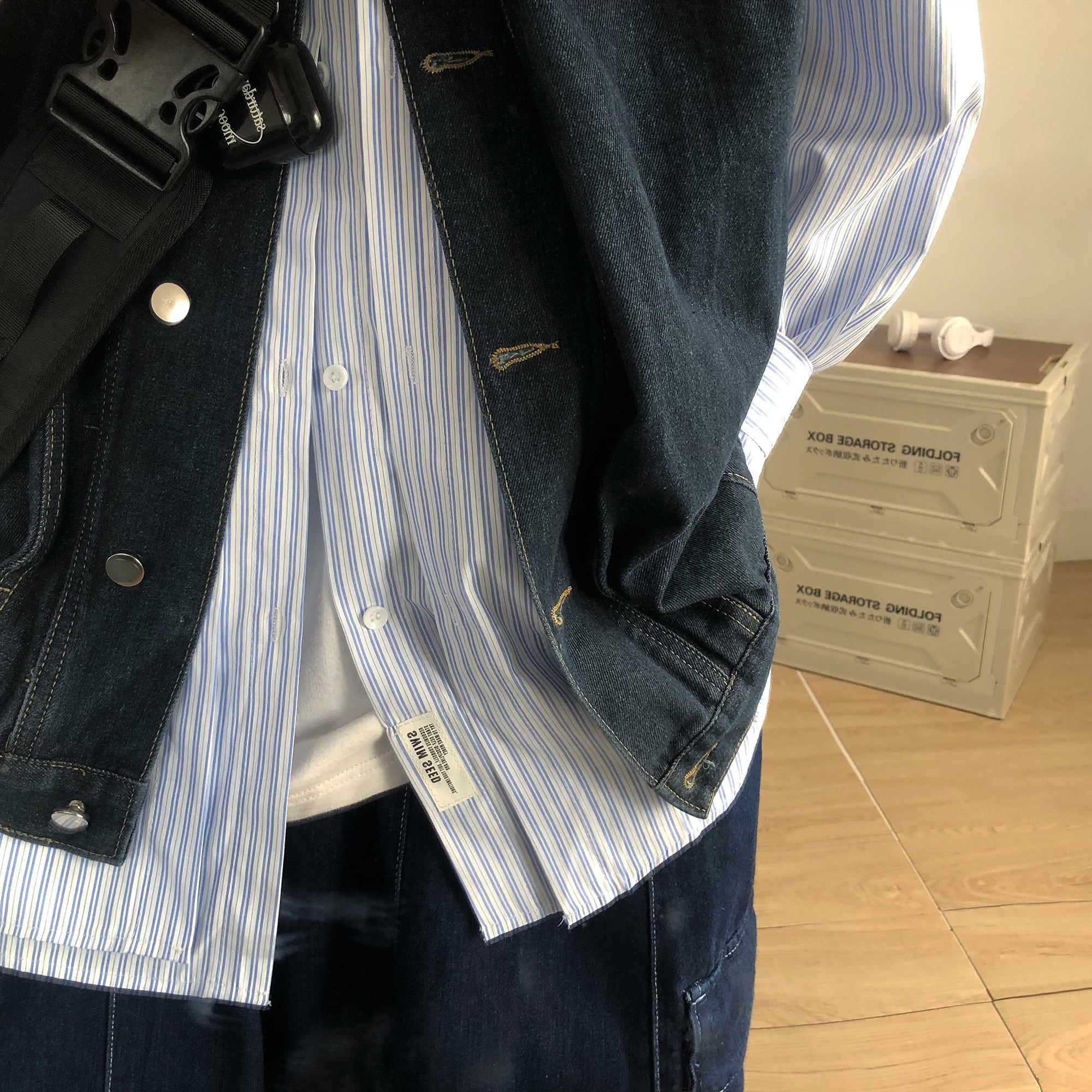 RICHMAN多ポケット付デニムミリタリーベスト | mblueshop