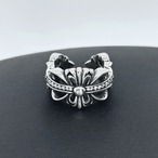 フレア クロス リング ホワイトジュエリー入り sv925