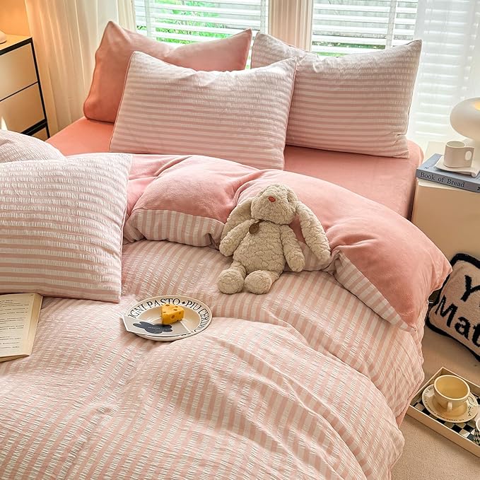 ボックスシーツ あったか フランネル マイクロファイバー ピンク