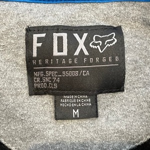 【Fox heritage forged】プリント スウェット トレーナー ビッグロゴ Mサイズ US古着