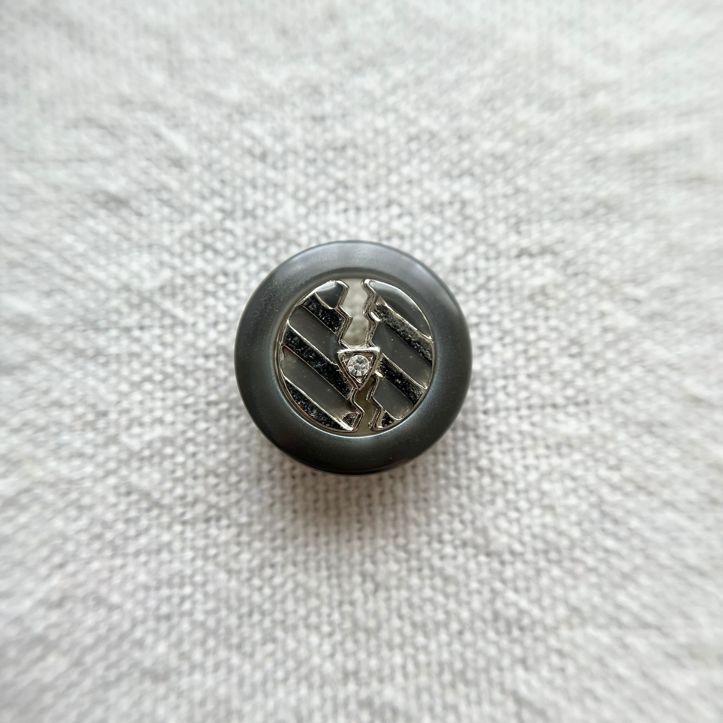 グレー エナメルボーダー(シルバー) 15mm
