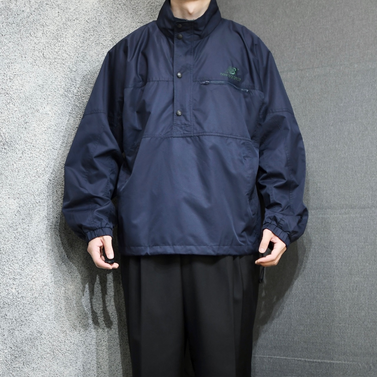 New Balance half snap design nylon pullover