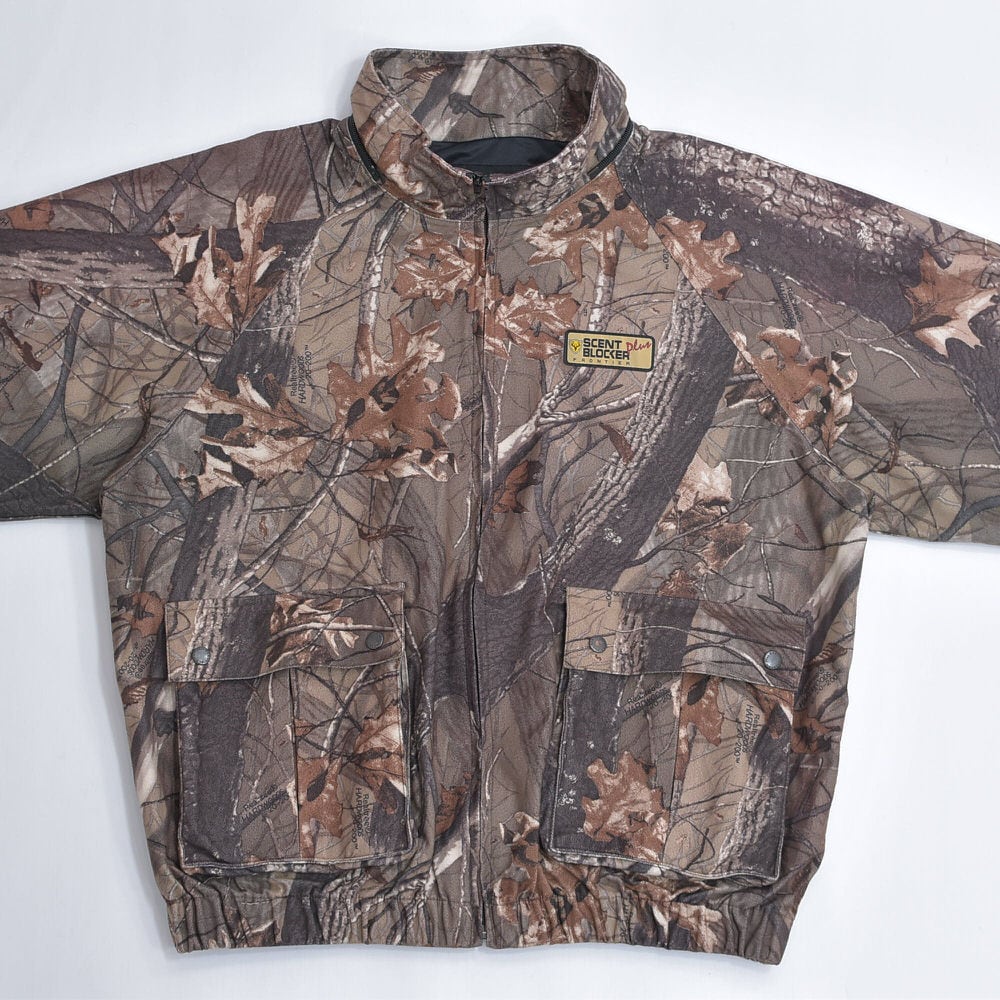 90s〜SCENTBLOCKER リアルツリーカモ柄 スタンドネック ジャケット 90s～ SCENTBLOCKER リアルツリーカモ柄 スタンドネック