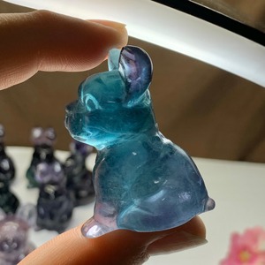 送料込み☆17.フローライト・フレンチブルドッグ