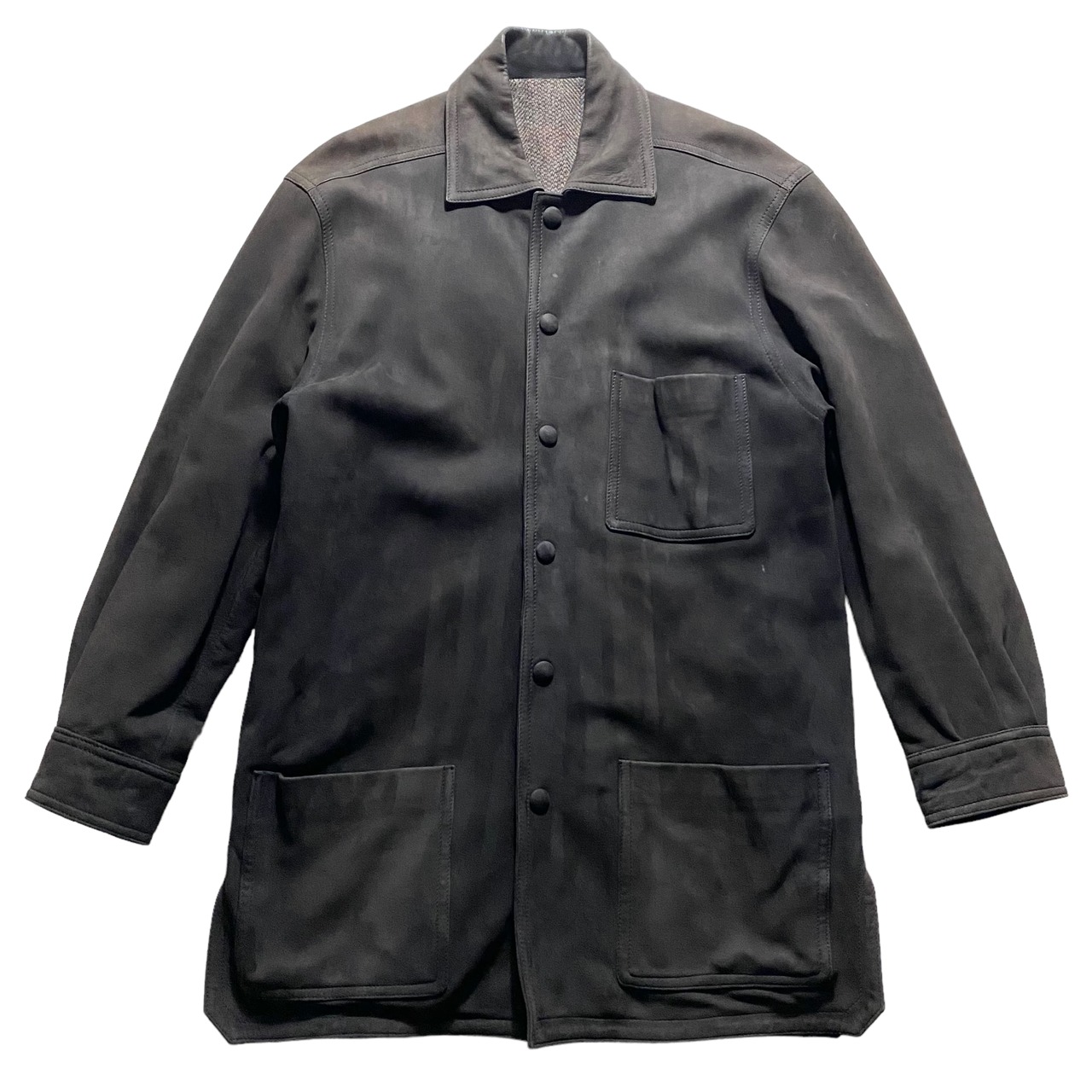 vintage NINA RICCI “Monsieur” leather coverall jacket