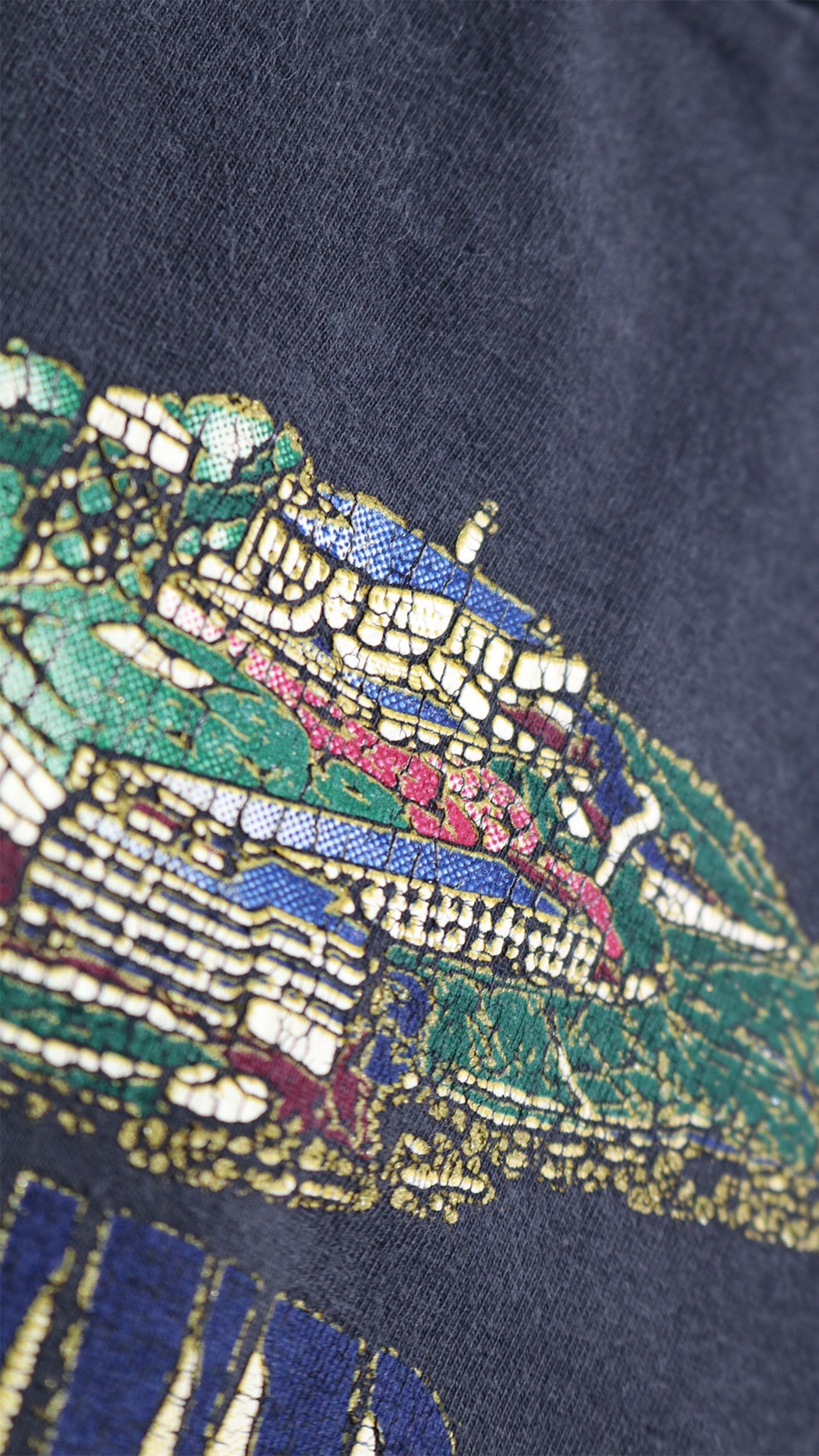 90's “ALCATRAZ” Vintage Souvenir Black T-Shirt｜San Francisco Alcatraz Island motif