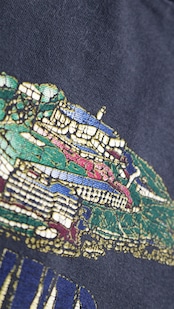 90's “ALCATRAZ” Vintage Souvenir Black T-Shirt|San Francisco Alcatraz Island motif