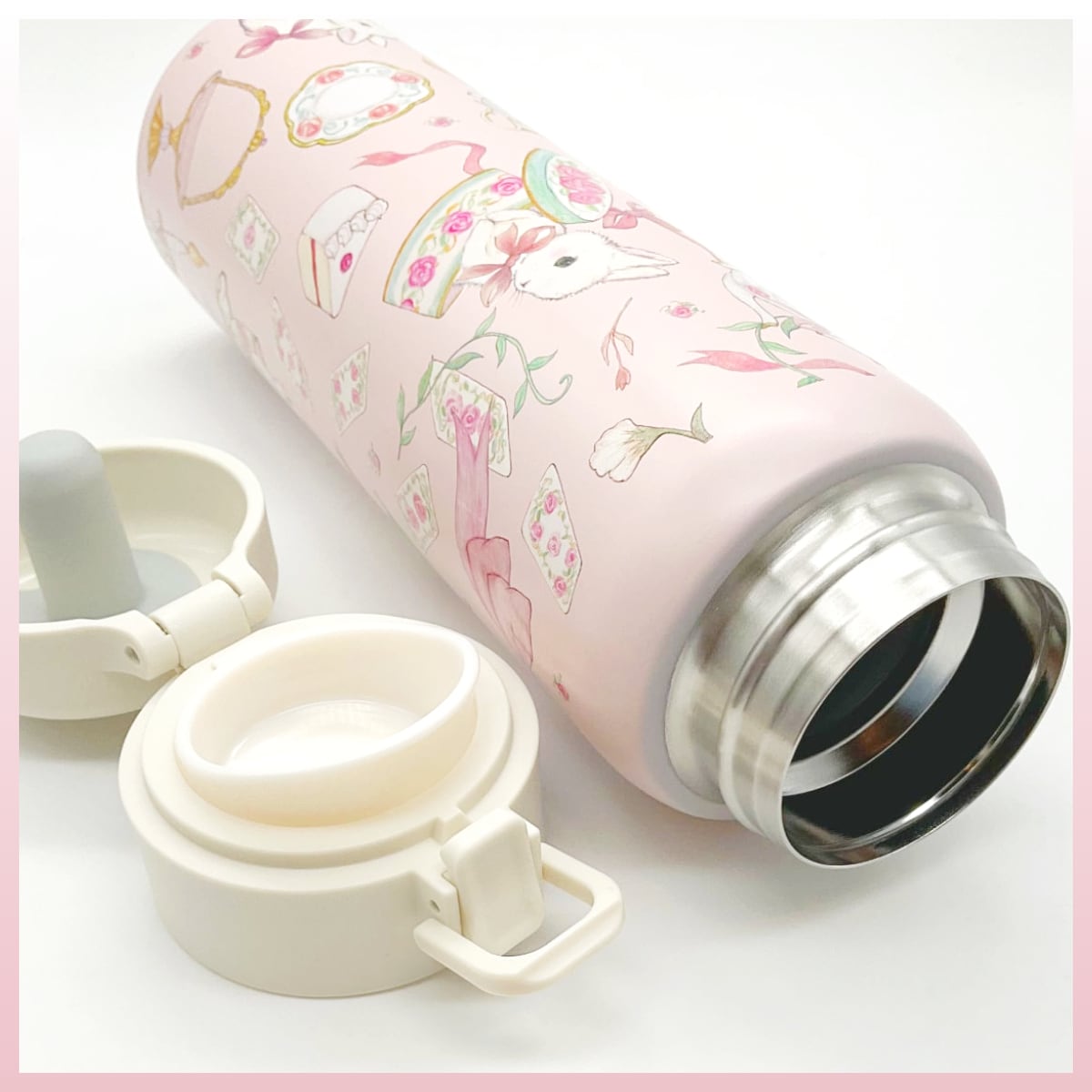 たけいみき ステンレスワンプッシュボトル 480ml うさぎ | うさぎ