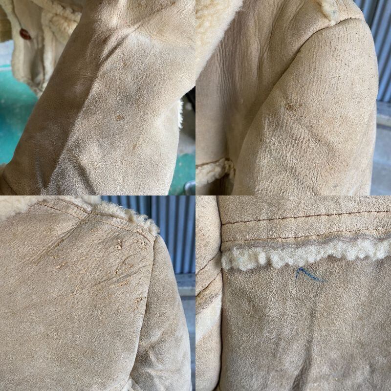 ヴィンテージ MAKRAY ムートン シープスキン ランチコート メンズL