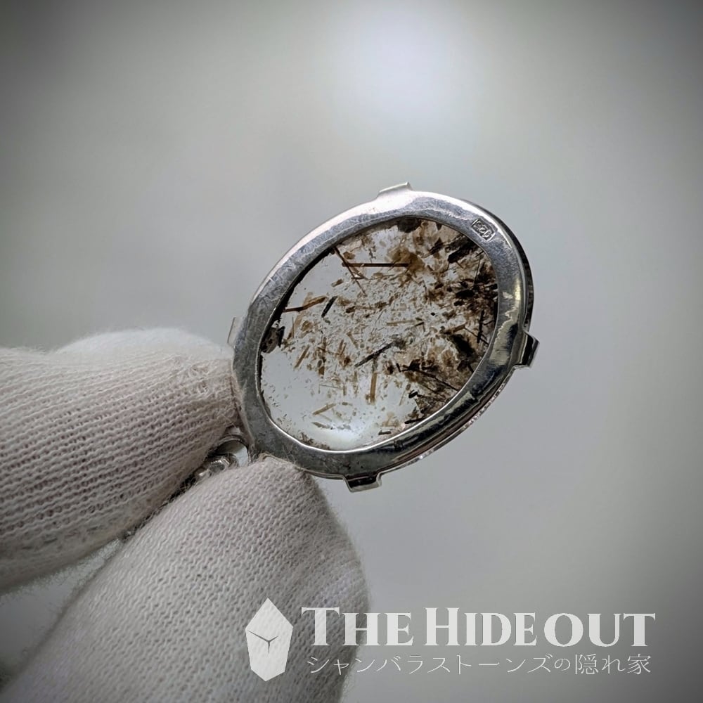 ヒマラヤ産鉱物アクセサリー018 ヒマラヤ水晶ペンダント バイオタイト