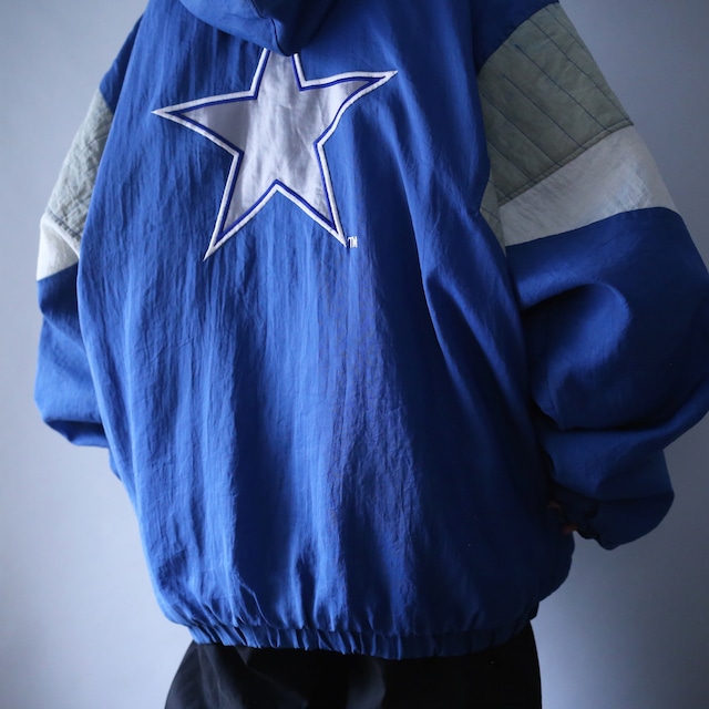 "STARTER×NFL" 3-tone design over silhouette anorak parka