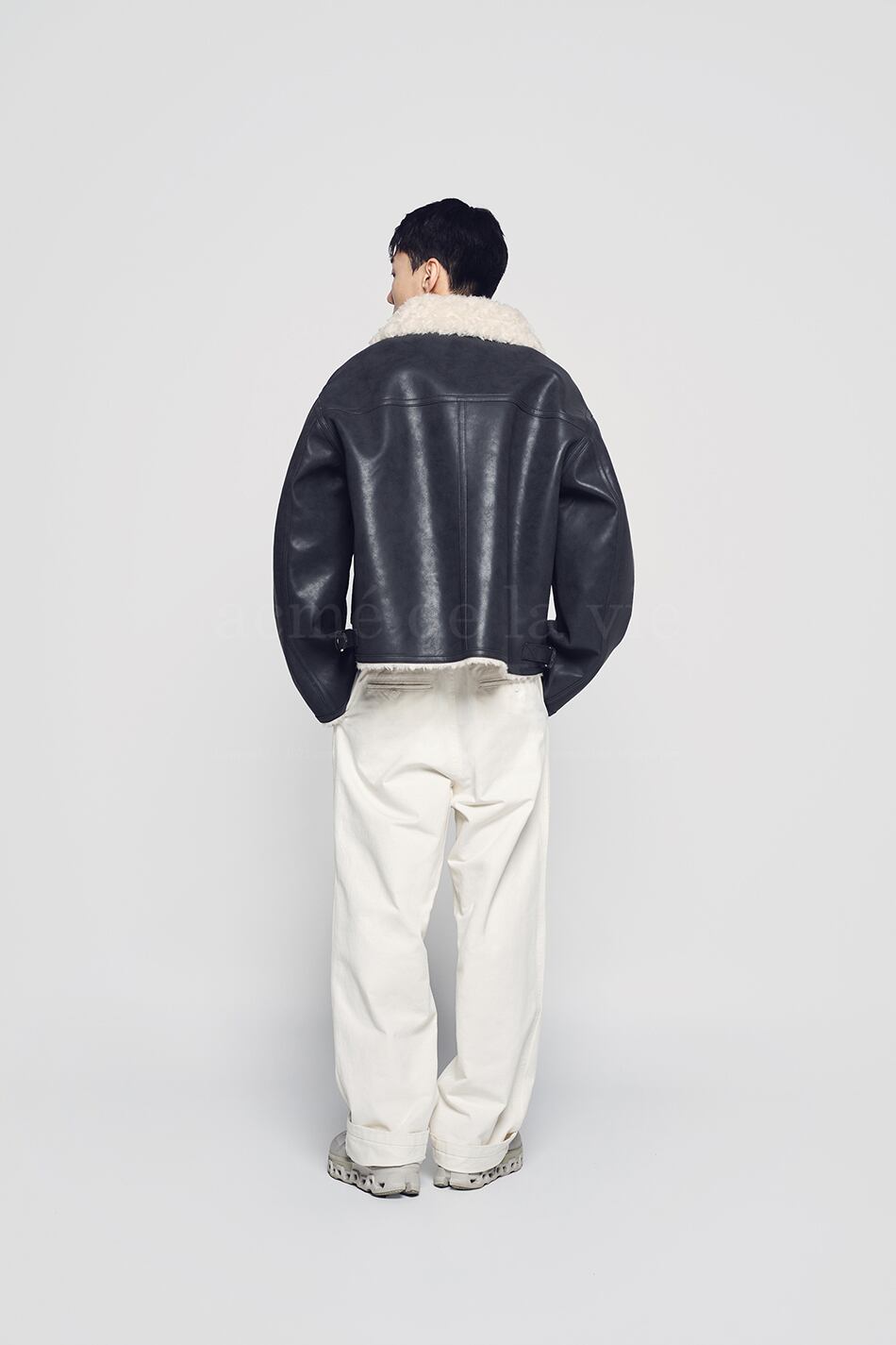 ジャケット・アウター VEGAN LEATHER SWITCHING OVER JACKET ☆SEVENTEEN ホシ / NCT WISH シオン 着用！！【ACME DE LA VIE