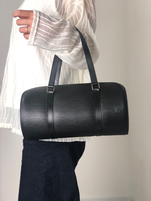 LOUIS VUITTON ルイヴィトン エピ ハンドバッグ ブラック レザー スフロ vintage ヴィンテージ オールド 6snpey