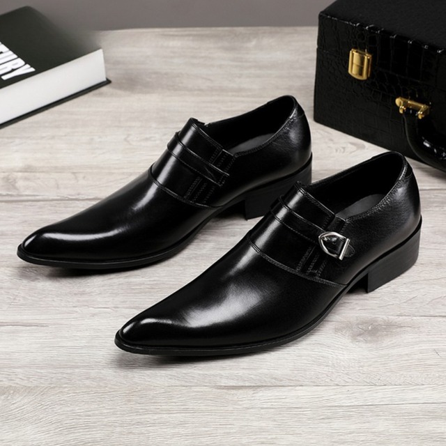 ポインテッドトゥ フォーマル シューズ 2色 11040