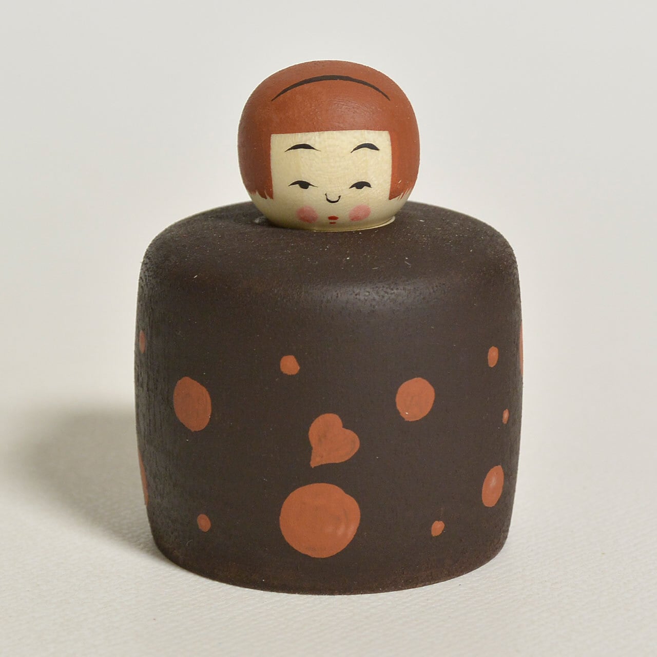 ドットちゃんえじここけし 約1.5寸 約4.5cm 鈴木明 工人（作並系