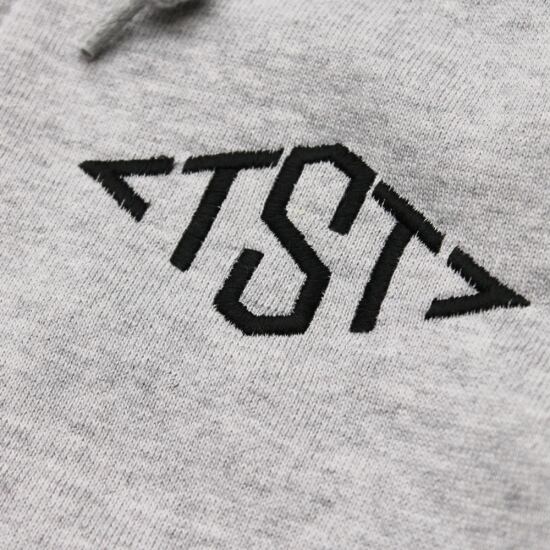 TST EMB ZIP PARKA #T.GREY