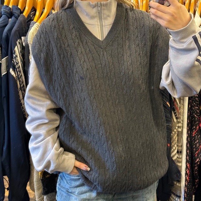 NAUTICA knitvest/ノーティカ ニットベスト