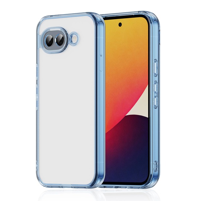 HinZann TPU ケース Google Pixel 10a 5G 対応 カバー クリア - クリアブルー