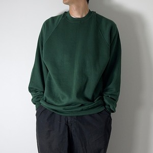 90s JERZEES sweatshirt solid green XXL 古着