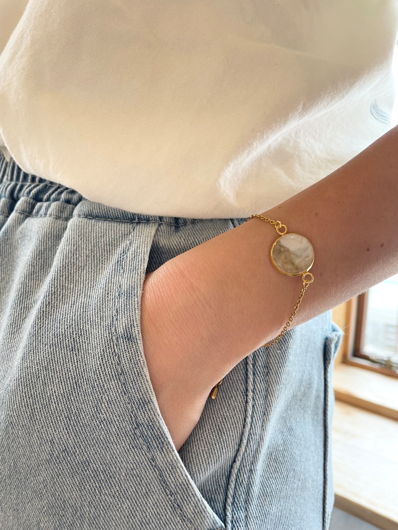 海洋プラスチック・ブレスレットWH