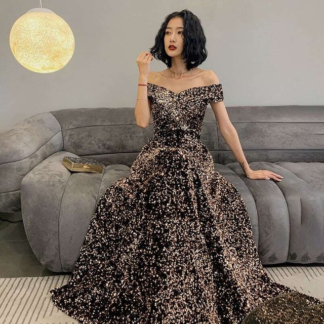 キラキラ 姫様 誕生日パーティー ナイトドレス ゴージャス 高品質 披露宴 演奏会 発表会 XH2-CCHQ-W601