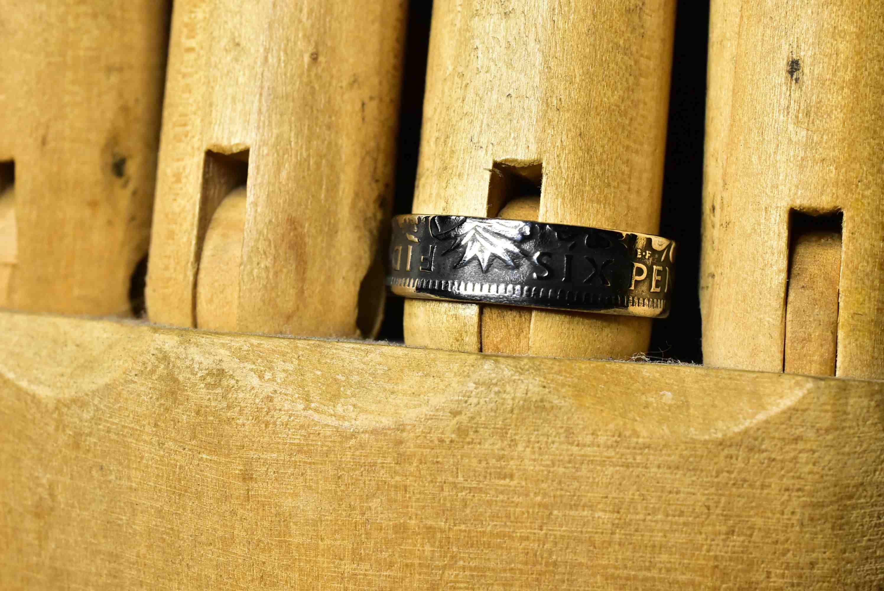 幸せを呼ぶコイン6ペンスで指輪お作りします | type2rings