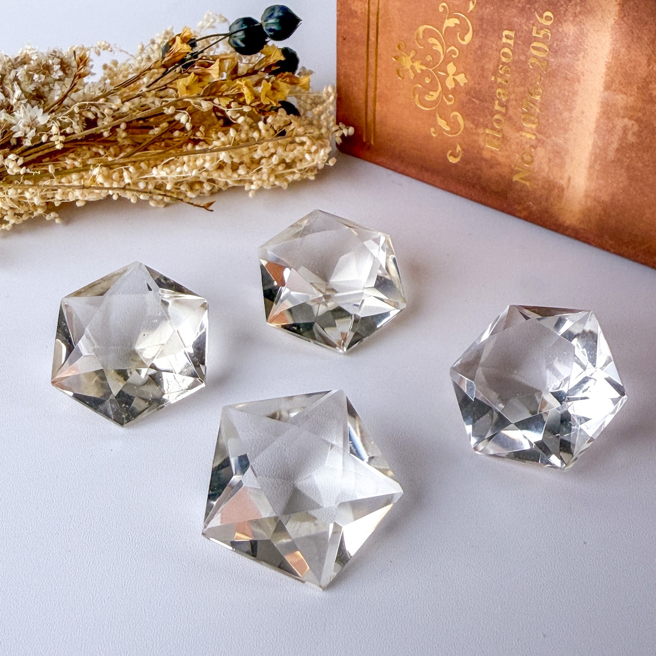 クリアクォーツ|ダイヤモンドファセットカット|ランダム1点 * Clear Quartz * 天然石