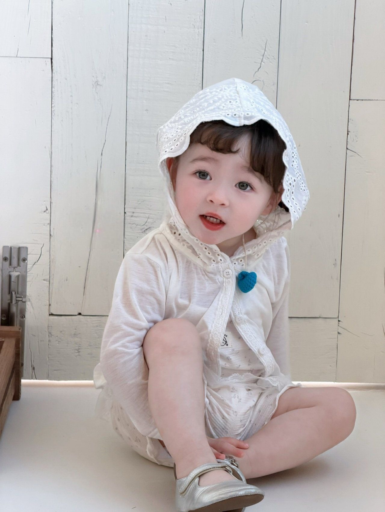 [my daughter] Snow Angel Hood Cardigan / [마이다럴] 스노엔젤후드가디건