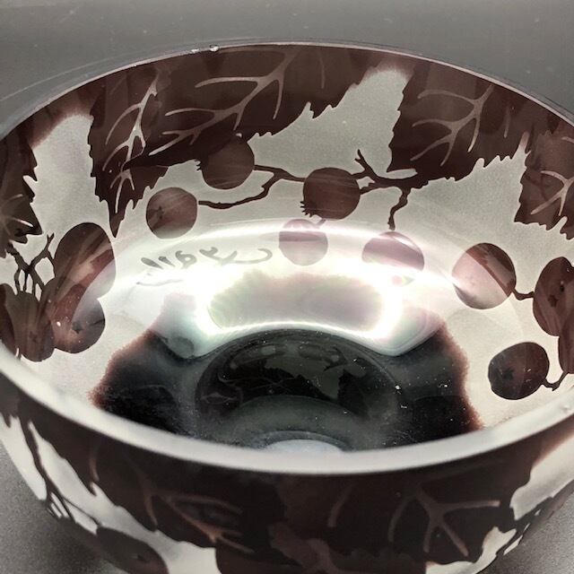 エミール・ガレ 紫色のガラス鉢 | kamakuraART