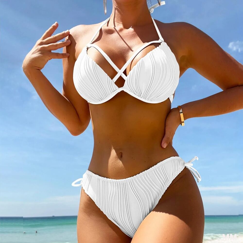 セクシーなエンハンスアップブラとビキニセット,韓国の水着,パッド入り