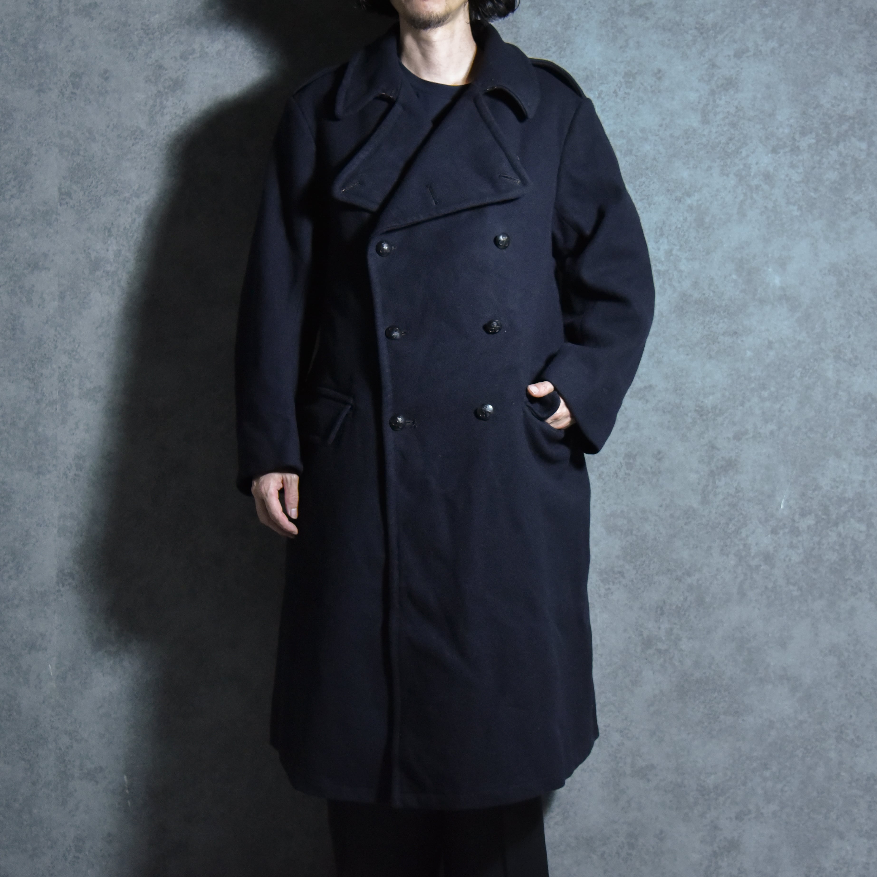 50s British Civil Defense Great Coat C.D.19 Broad Arrow シビル