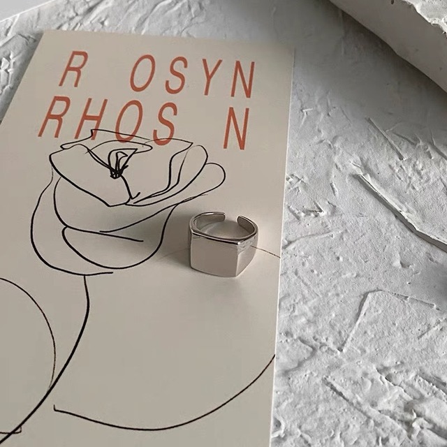 S925 square ring (R146)