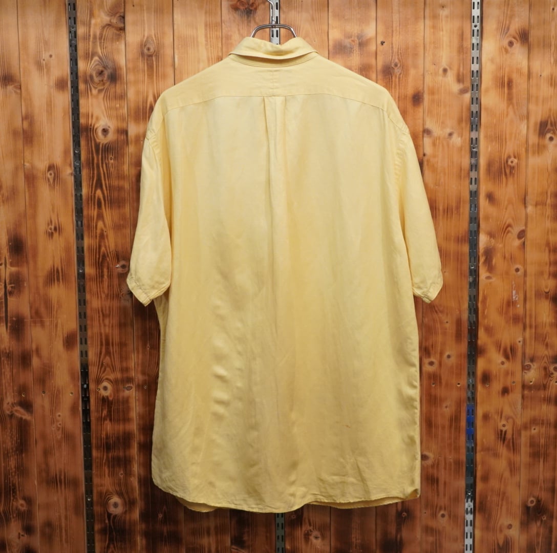90s ralphlauren blake 半袖シャツ シルク リネン L/ラルフ 90s ralphlauren blake 半袖シャツ シルク リネン L/ラルフ