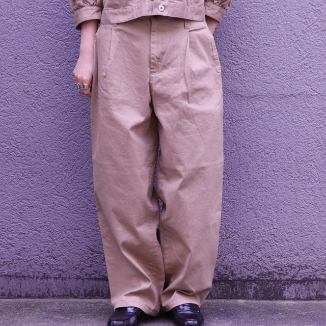 【MANON】VINTAGE DENIM ONE TUCK PANTS