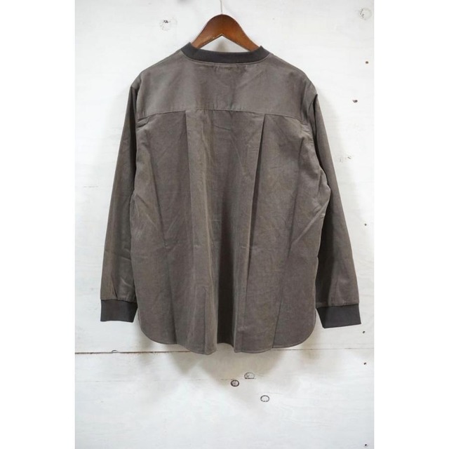 nachukara(ナチュカラ）シャツコール×リブシャツジャケット【日本製】