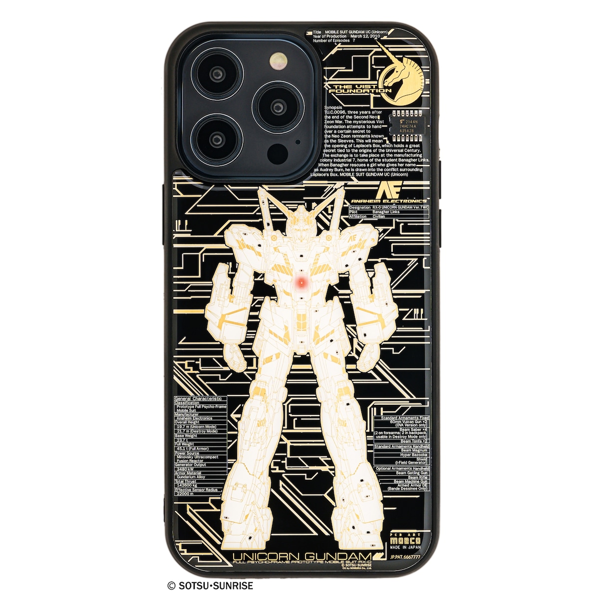 FLASH ユニコーンガンダム Ver. TWC 基板アート iPhone 14 Pro Max 