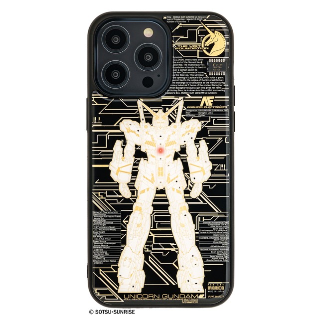 FLASH ユニコーンガンダム Ver. TWC 基板アート iPhone 14ProMax ケース【Gundam Unicorn】