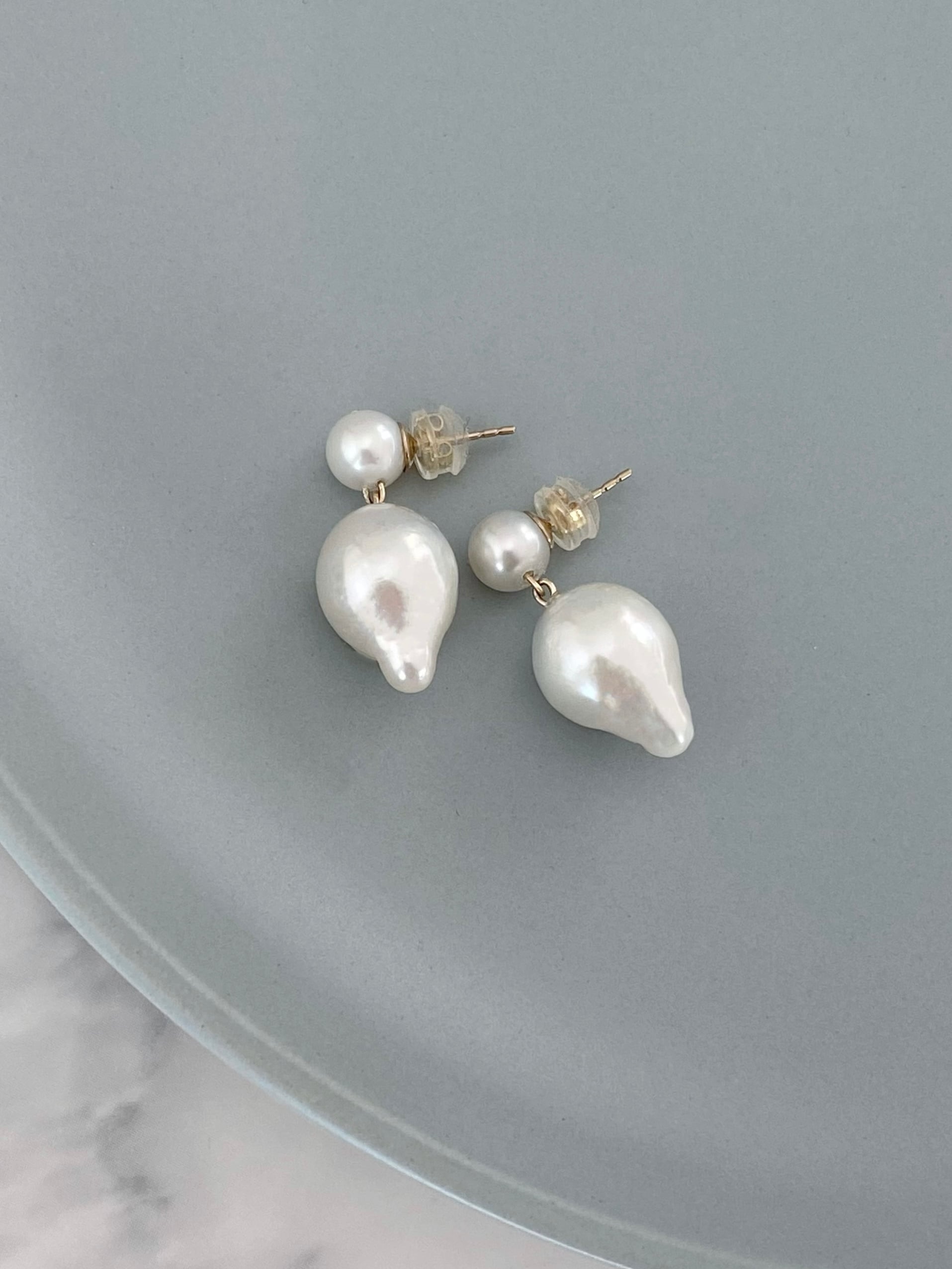 fresh drop pearl earrings