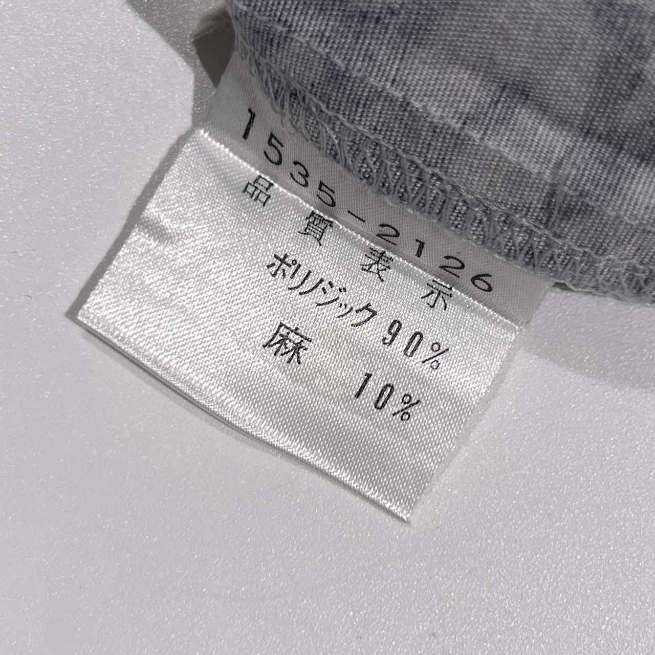 リネン混 RAIKA ライカ デザイン 半袖 シャツ LL/ブルー系 メンズ ビンテージ