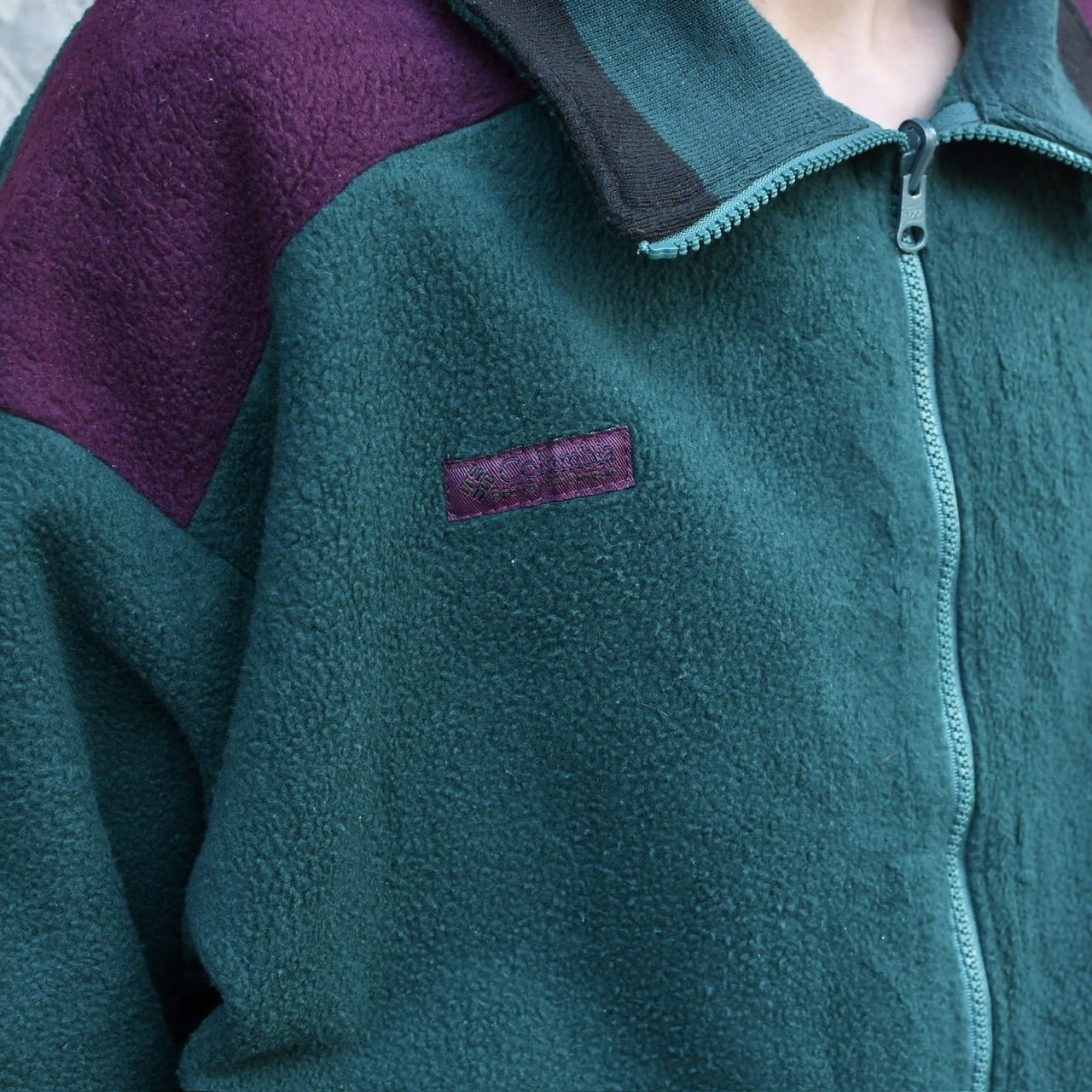 Columbia switching design zip up fleece