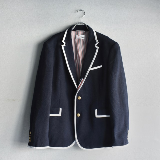 "Thom Browne × Neiman Marcus" Wname piping design Tailored jacket