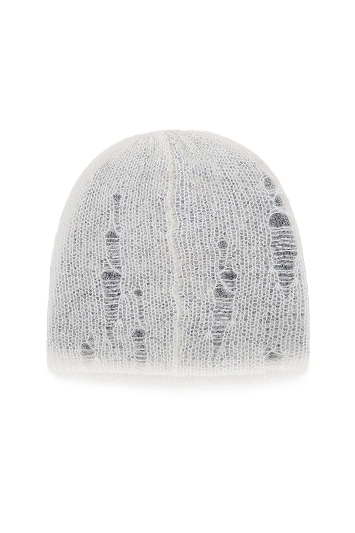 Matin Kim] VINTAGE LAYER KNIT BEANIE IN IVORY 正規品 韓国ブランド