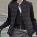 2色／ノーカラーダウンベスト ・20523