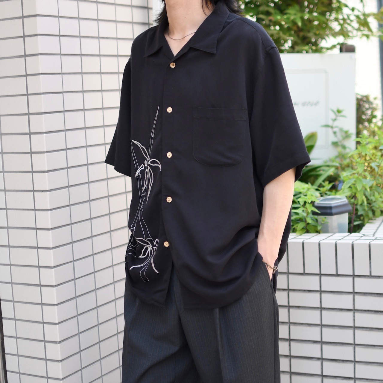 CUBAVERA bamboo embroidery rayon shirt