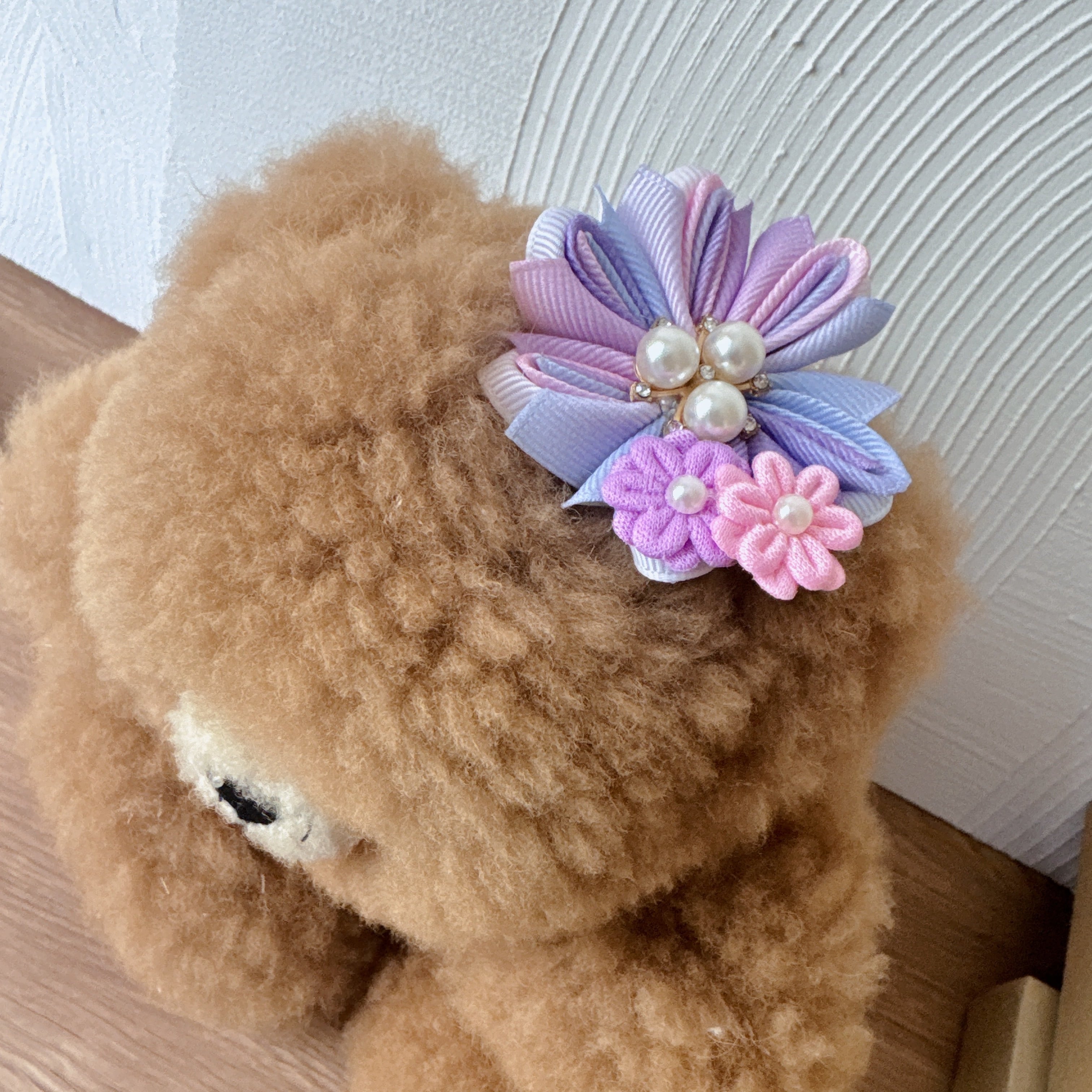 パールが可愛いお着物パッチン