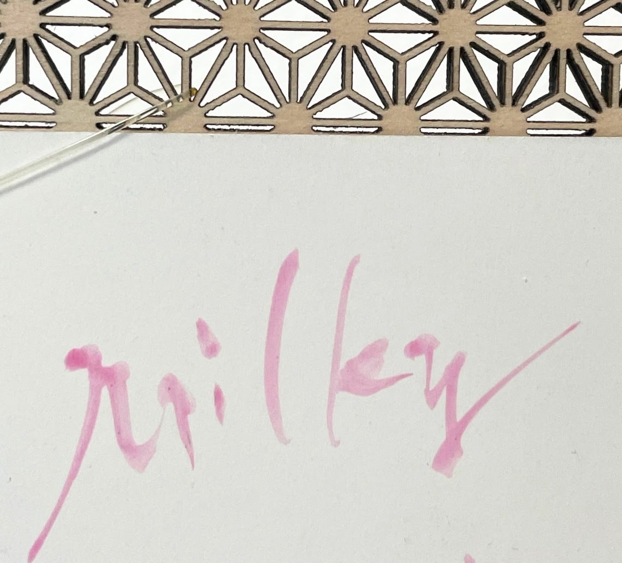 ポストカード(淡桃)　「天の川 milky way」