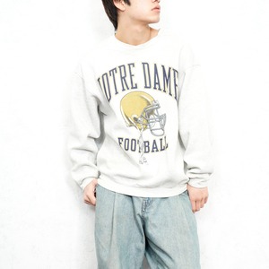 USA VINTAGE GALT CREW COLLEGE PRINT DESIGN SWEAT SHIRT/アメリカ古着カレッジプリントデザインスウェット