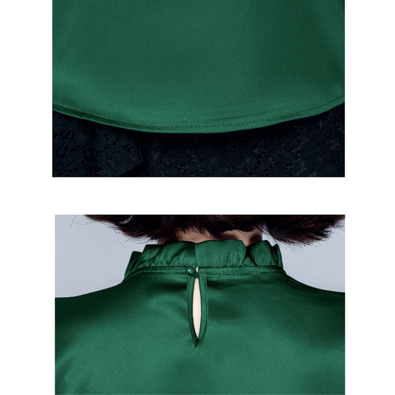 魔法の旅　クラシカルサテンブラウス　M23681