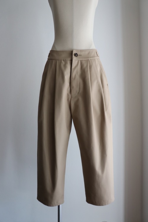 POSTELEGANT "Cotton Duck Trousers (Beige)"