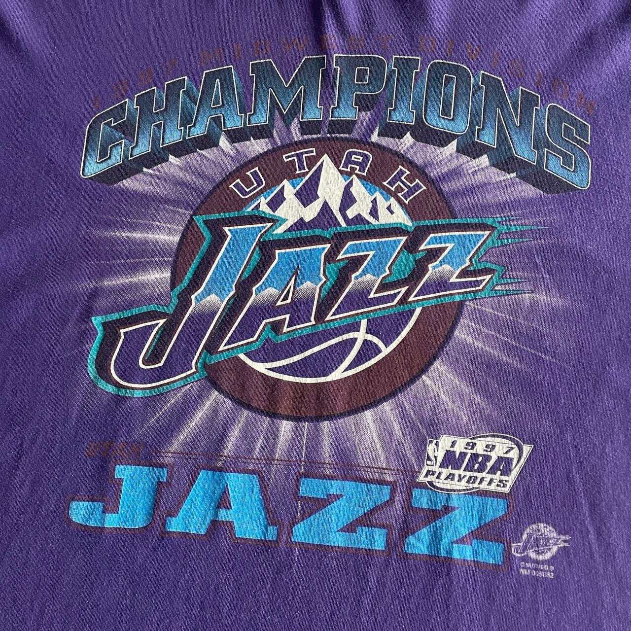 ビッグサイズ 90年代 NBA UTAH JAZZ チームロゴ プリントTシャツ